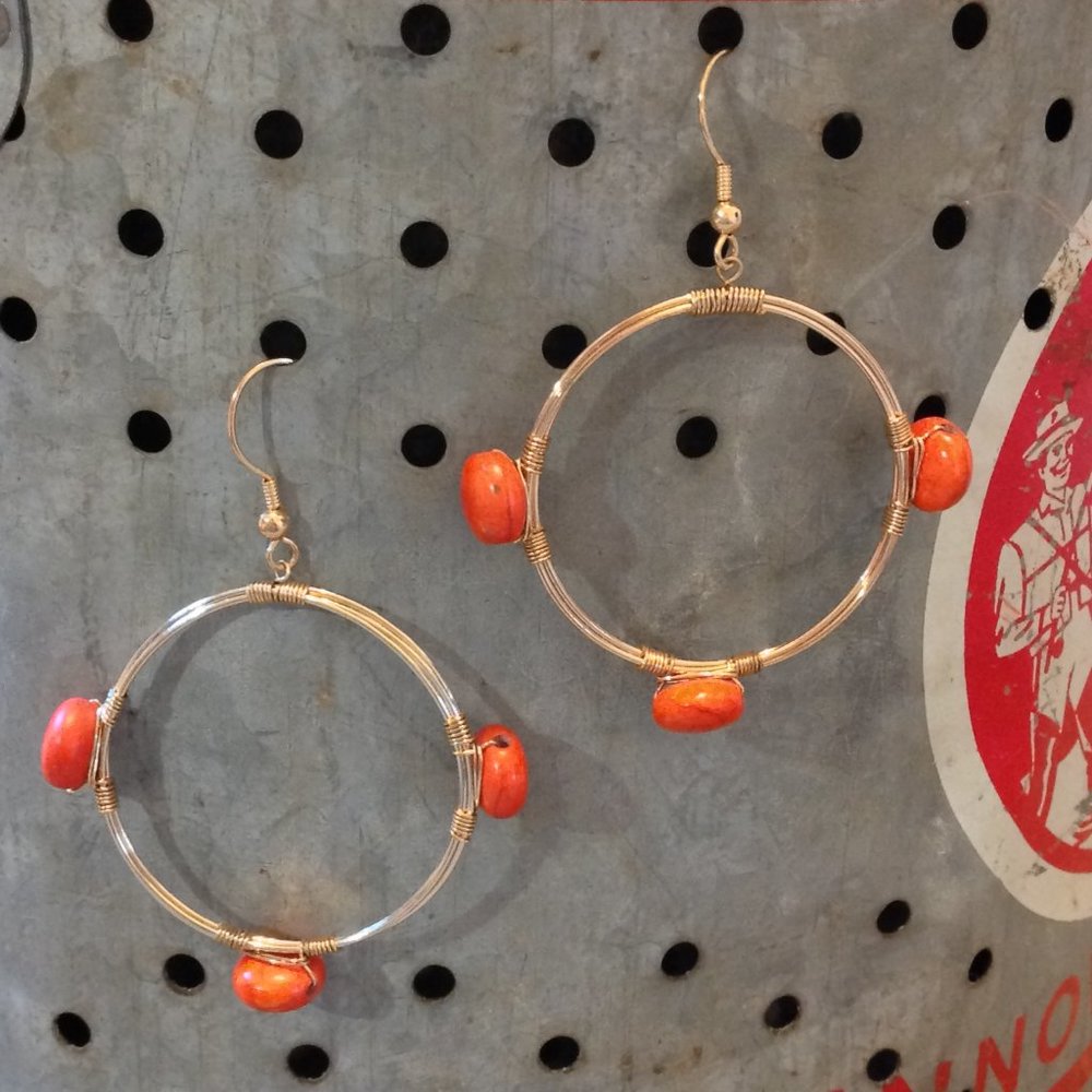 3/$15: Boho Gold Round Earrings